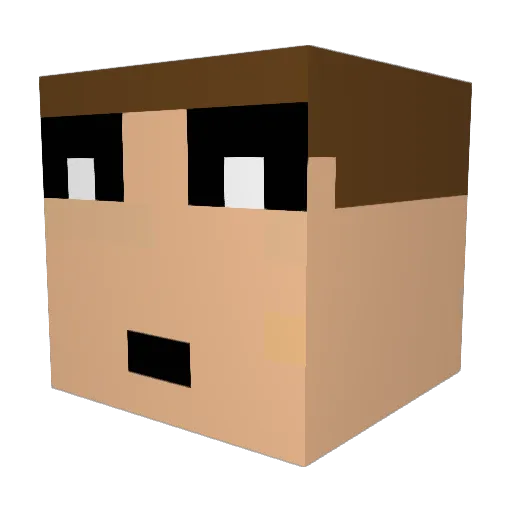 Trolde_ Minecraft avatar head, 3D render