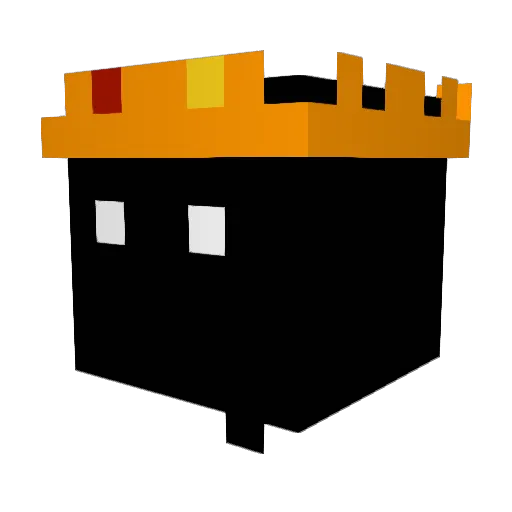 Trolejk Minecraft avatar head, 3D render