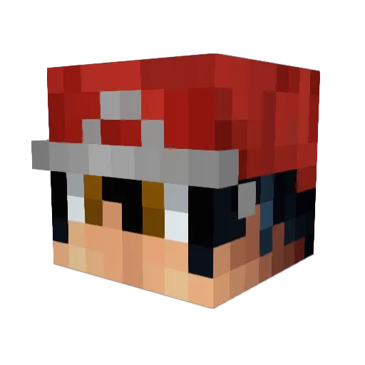 Troll2324 Minecraft avatar head, 3D render