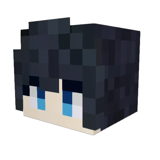 TrollG4m3r Minecraft avatar head, 3D render