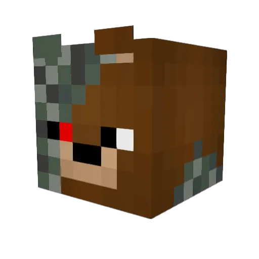 TrollGamer01 Minecraft avatar head, 3D render