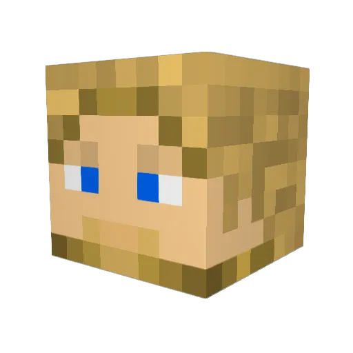 TrollSquadPvP1 Minecraft avatar head, 3D render