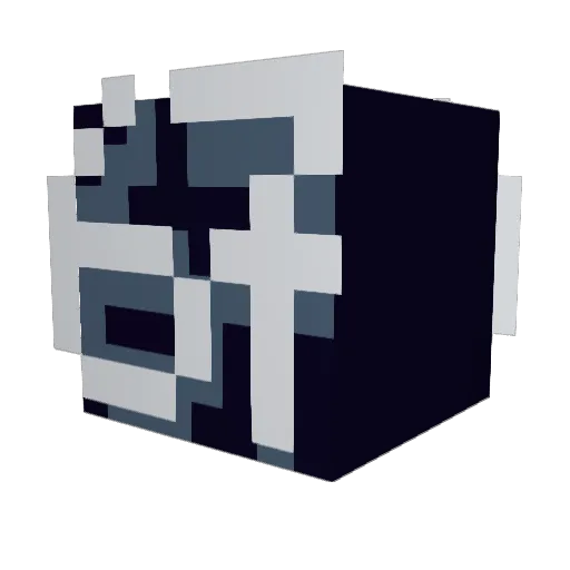Trollentin Minecraft avatar head, 3D render