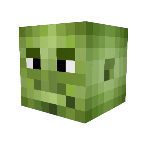 TrollerGuy101 Minecraft avatar head, 3D render