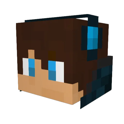 Troller_3000 Minecraft avatar head, 3D render