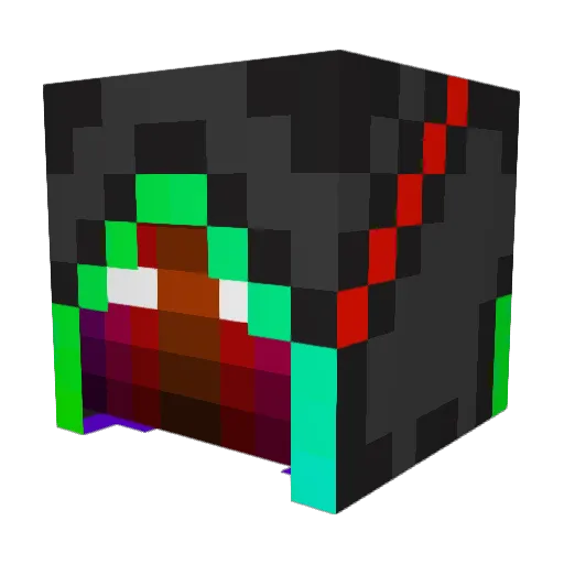 TrollingHitman Minecraft avatar head, 3D render