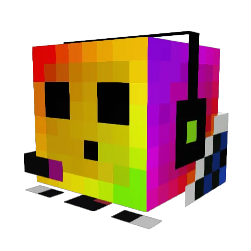 TrollingRedstone Minecraft avatar head, 3D render