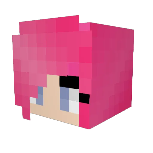 Trolloc Minecraft avatar head, 3D render