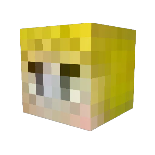 Trollolol3112 Minecraft avatar head, 3D render