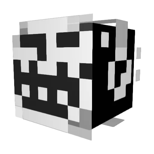 Trollomeo Minecraft avatar head, 3D render