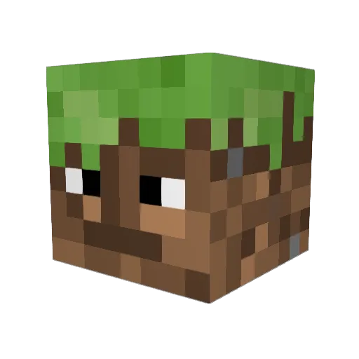 Trollozaur Minecraft avatar head, 3D render