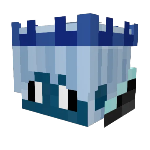 Trollstool Minecraft avatar head, 3D render