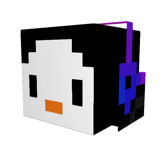 TrollyBear Minecraft avatar head, 3D render