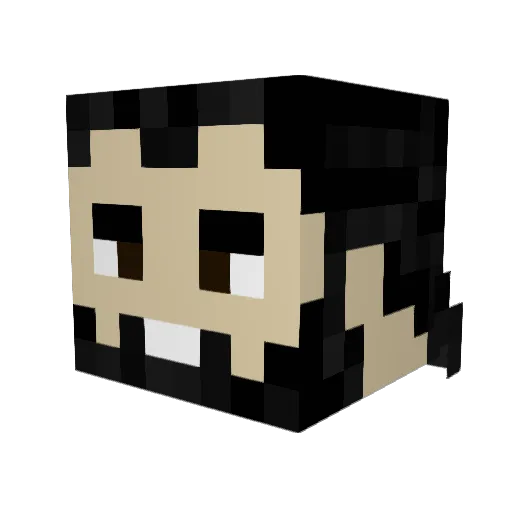 TrollzMustDie Minecraft avatar head, 3D render
