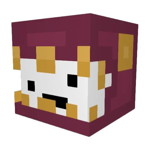 Trolololer777 Minecraft avatar head, 3D render
