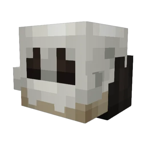 Trolyka Minecraft avatar head, 3D render