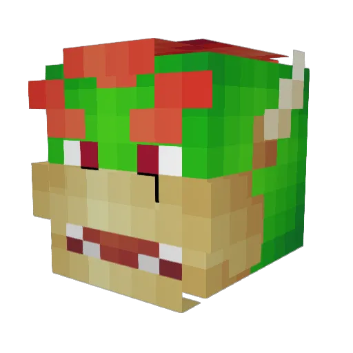 TromTendo Minecraft avatar head, 3D render