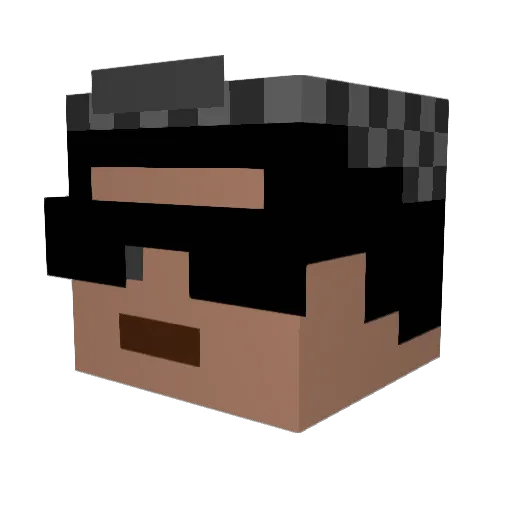 TrombexCz Minecraft avatar head, 3D render