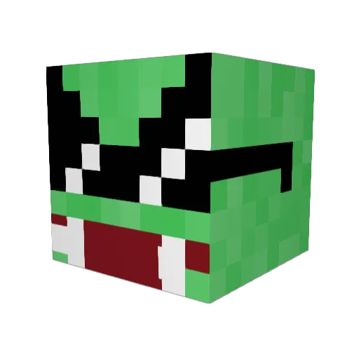 TromboneTyrone Minecraft avatar head, 3D render