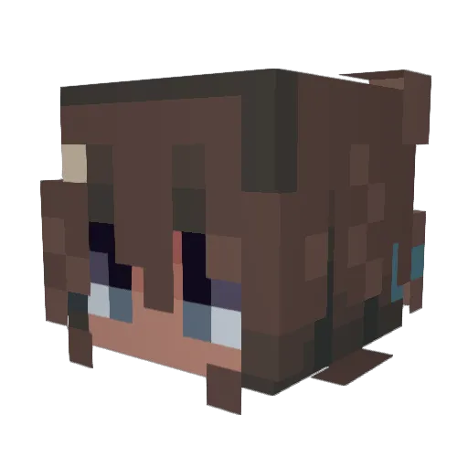 Trombre Minecraft avatar head, 3D render