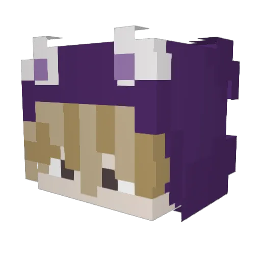 Trome69 Minecraft avatar head, 3D render