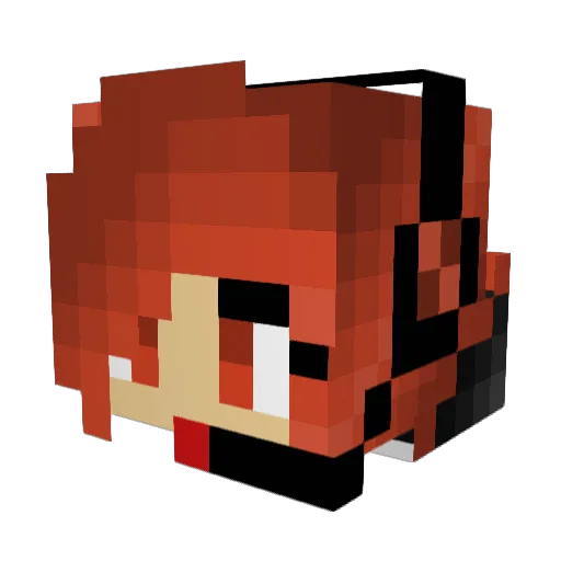 Tron82 Minecraft avatar head, 3D render