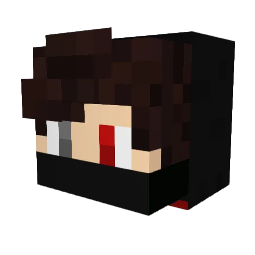 TronicZ97 Minecraft avatar head, 3D render