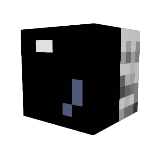 Tronout_ Minecraft avatar head, 3D render