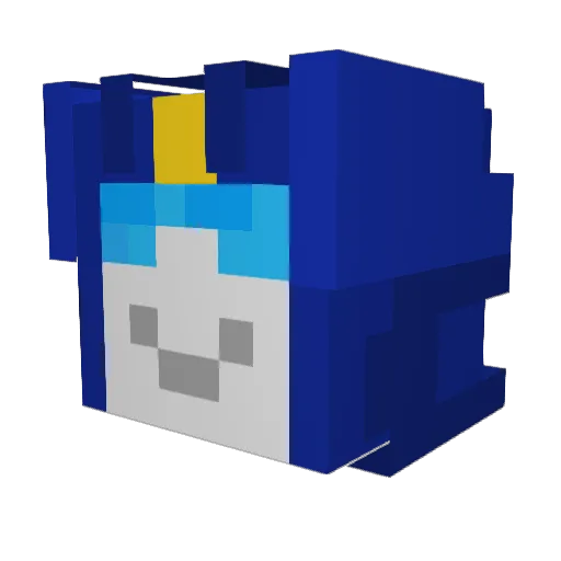 Tronyx_ Minecraft avatar head, 3D render