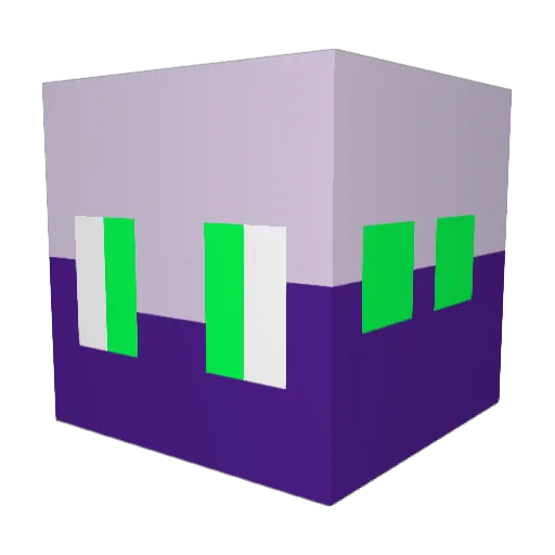 TrooKyu Minecraft avatar head, 3D render