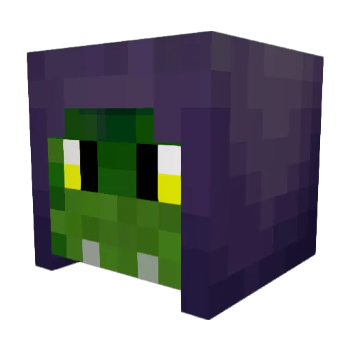 Troodontis Minecraft avatar head, 3D render