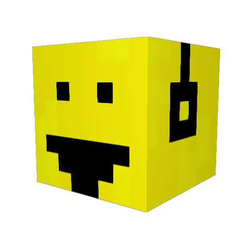Trooper123 Minecraft avatar head, 3D render
