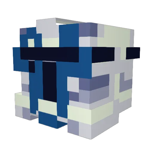 Trooper2525 Minecraft avatar head, 3D render
