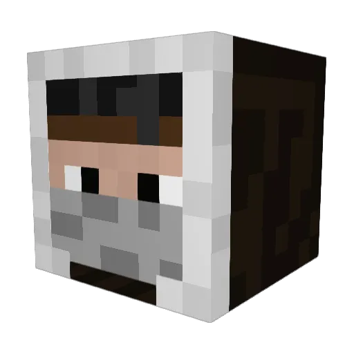 Trooper787 Minecraft avatar head, 3D render