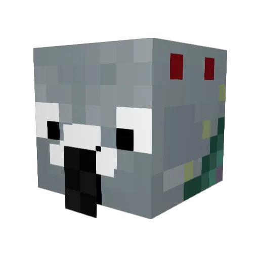TropaDoGordao Minecraft avatar head, 3D render