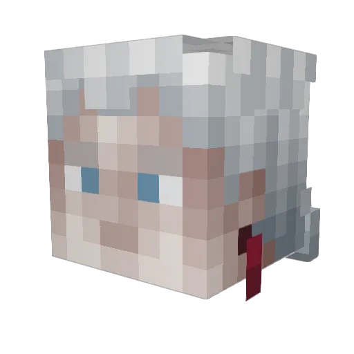 Trophaeum Minecraft avatar head, 3D render