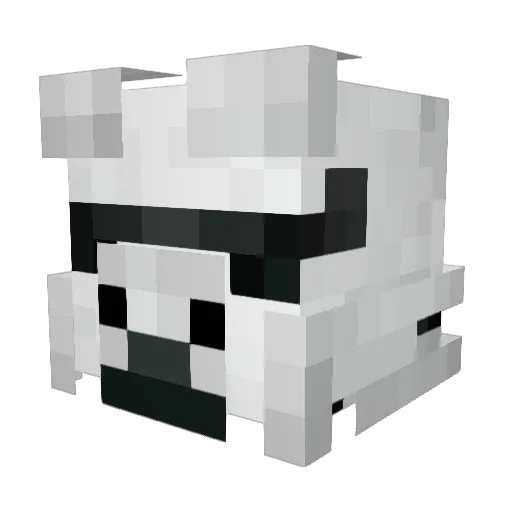 Tropical2_ Minecraft avatar head, 3D render