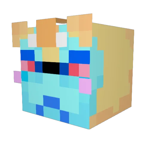 Tropical_Shiba Minecraft avatar head, 3D render