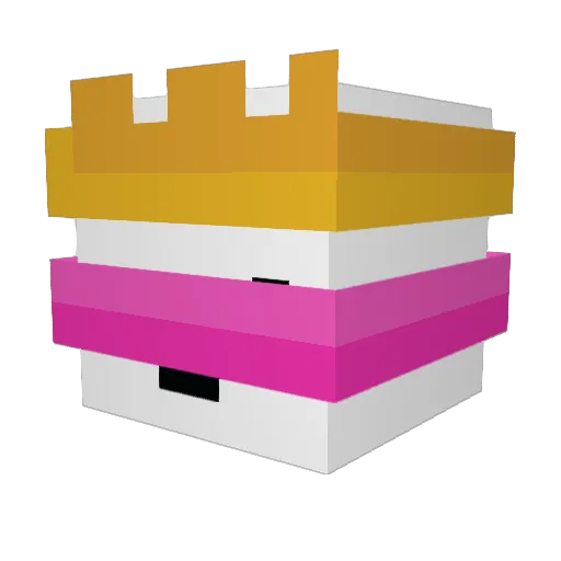 TropixOT Minecraft avatar head, 3D render