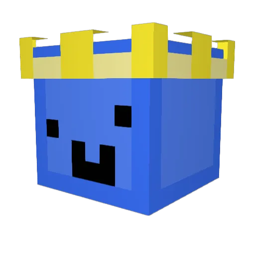 Troppyxd Minecraft avatar head, 3D render