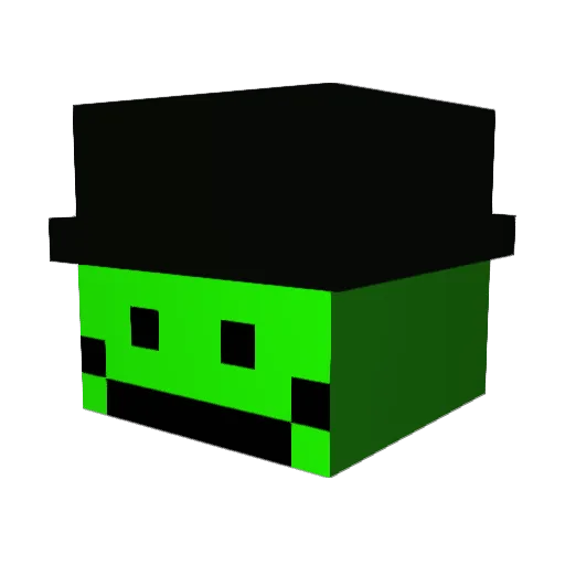 Trosh13 Minecraft avatar head, 3D render