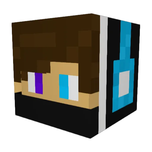 Trosho Minecraft avatar head, 3D render