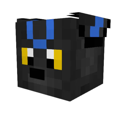 Trostam Minecraft avatar head, 3D render