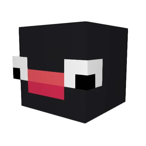 Trostle Minecraft avatar head, 3D render