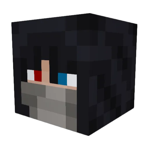 Trottlyert Minecraft avatar head, 3D render