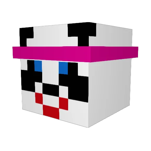 Trottygrins Minecraft avatar head, 3D render