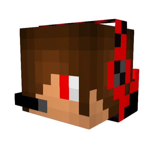 TroubleTwin03 Minecraft avatar head, 3D render
