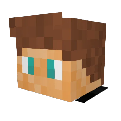Troublemaker_02 Minecraft avatar head, 3D render