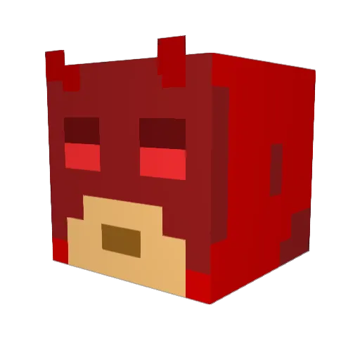 Trousers69 Minecraft avatar head, 3D render