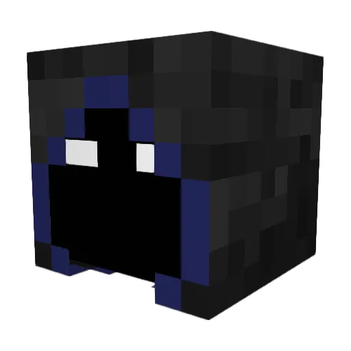 Troutmouth Minecraft avatar head, 3D render